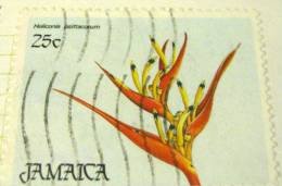 Jamaica 1986 Christmas Heliconia Psittacorum 25c - Used - Giamaica (1962-...)