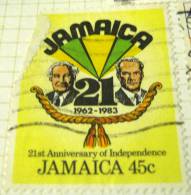 Jamaica 1983 21st Anniversary Of Independence 45c - Used - Giamaica (1962-...)