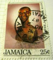 Jamaica 1984 Alvin Marrid TT Head 25c - Used - Jamaica (1962-...)