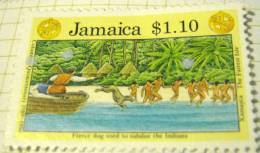 Jamaica 1991 Fierce Dog Used To Subdue Indians $1.10 - Used - Jamaica (1962-...)