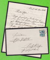 Sur Enveloppe + Lettre écrite Le 28-11-1936 - AUTRICHE - 1 Timbre - Covers & Documents