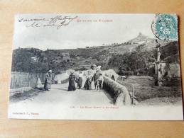 Carte Postale Ancienne : Le Pont-Vieux à SAINT-PERAY , Animé - Saint Péray