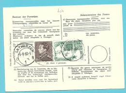 848A+1142 Op Postdokument N° 965 Met Cirkelstempel VORST (KEMPEN) - 1936-1951 Poortman