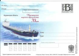 Russia 2009 Ship Ships Vessel "ZAPOLYARYE" Transport Murmansk - Entiers Postaux