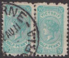 VICTORIA 1905 1/2d Pair QV SG 416a U XM1215 - Gebraucht