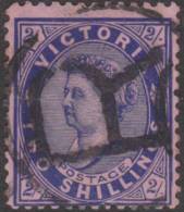 VICTORIA 1901 2/- Blue/Rose QV SG 395 U XM1313 - Usati