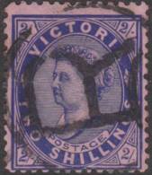 VICTORIA 1901 2/- Blue/Rose QV SG 395 U XM1313 - Gebraucht