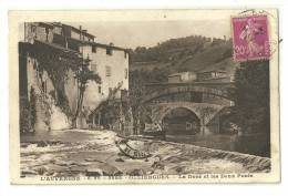 OLLIERGUES(63)1934-la Dore Et Les Deux Ponts - Olliergues