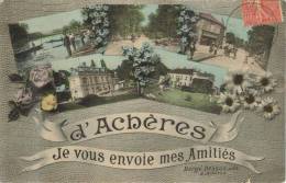 CPA ACHERES (Yvelines) - Je Vous Envoie Mes Amitiés ...: 5 Vues - Acheres