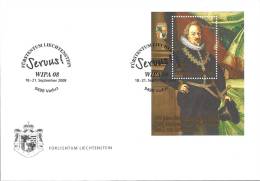 2008 Wipa 08 Mit CHF 5.00 Marke - Cartas & Documentos