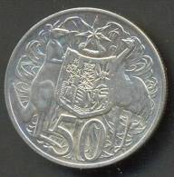 AUSTRALIA , 50 CENTS 1966 , SILVER AUNC - 50 Cents