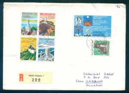 114267 / R Envelope 1990 CHIASSO , TORISME , CAT , FISH , BIRD Switzerland Suisse Schweiz Zwitserland To  BULGARIA - Covers & Documents