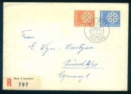 114276 / R Envelope 1959 BERN , EUROPA CEPT 1959  Switzerland Suisse Schweiz Zwitserland To  ZURICH - 1959