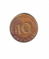 GERMANY    10  PFENNIG  1950 F  (KM # 108) - 10 Pfennig