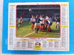 Calendrier Grand Format TOURNOI DES 5 NATIONS COUPE DU MONDE 1986 - Groot Formaat: 1981-90