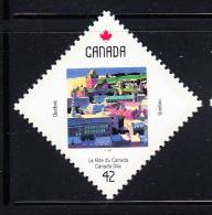 Canada MNH Scott #1424 42c Quebec - Canada Day 1992 125th Anniversary Of Confederation - Unused Stamps