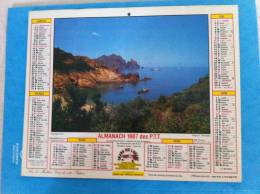 Calendrier Grand Format PAYSAGE CORSE MERS DU SUD - Grossformat : 1981-90