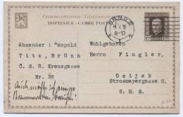 Czechoslovakia - Brno, 1928. Postcard To Croatia - Postales
