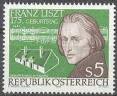 1986 Franz Liszt ANK 1897 / Mi 1866 / Sc 1371 / YT 1694 Postfrisch/neuf/MNH - 1981-90 Neufs
