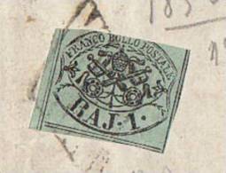 MARCOPHILIE - 070912 - ITALIE - Etats De L'eglise - N° 2 Sur  Fragment De Lettre - Papal States