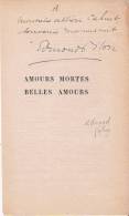Delcampe - EDMOND PILON (1874 1945) HOMME DE LETTRE FRANCAIS PAGE DE LIVRE DEDICACEE A ALBERIC CAHUET JOURNALISTE ECRIVAIN FRANCAIS - Altri & Non Classificati