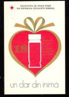 RED CROSS SOCIETY, CARD, UNUSED, ROMANIA - Croix-Rouge