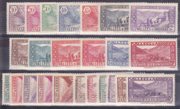 ANDORRE - YVERT N°24/45 * MH CHARNIERE  - COTE = 450 EUR. - Unused Stamps