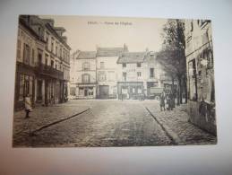 2jfm - CPA  - DEUIL - Place De L'église - [95] Val D´Oise - Deuil La Barre