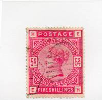 LOT 417 - GRANDE BRETAGNE N° 87 Oblitéré (1883/84) Cote 175 € - Used Stamps