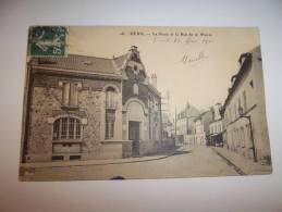 2jfr - CPA  N° 28 - DEUIL - La Poste Et La Rue De La Mairie - [95] Val D´Oise - Deuil La Barre