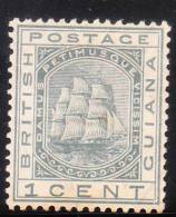 British Guiana 1905-10 Ship 1c Mint - Britisch-Guayana (...-1966)