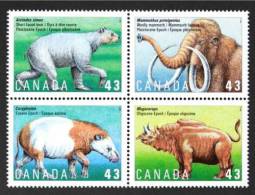 CANADA 1994 - Faune Préhistorique - 4v Neufs // Mnh - Ongebruikt