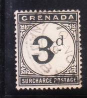 Grenada 1906-11 Postage Due Stamps 3d Used - Granada (...-1974)