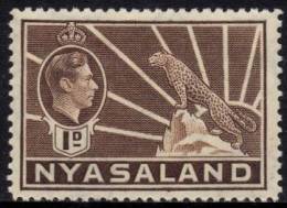 Nyasaland - 1938 KGVI 1d Brown (*) # SG 131 , Mi 54 - Nyasaland (1907-1953)