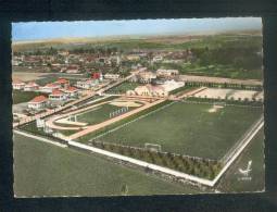 CPSM - En Avion Au-dessus De ...COURTENAY (45) - Stade Et Piscine ( Stadium Flamme Postale Vue Aérienne LAPIE ) - Courtenay