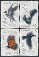 CANADA 1995 - Faune Migratrice, Oiseaux, Papillon, Chauve-sourris - 4v Neufs // Mnh // Variété Sans F - Neufs