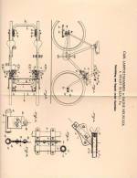 Original Patentschrift - C. Lampoltshammer In Saline Neusulza B. Sulza I.Th., 1900 , Kupplung Zweier Zweiräder , Tandem - Motor Bikes