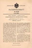 Original Patentschrift - E. Wachter In Buchs , Schweiz , 1902 , Anzeige Für Uhren , Uhr , Uhrmacher !!! - Buchs