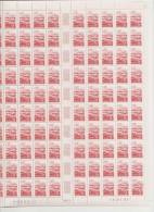 AUVERGNE - REGION FRANCAISE   ++  FEUILLE DE 100 TIMBRES A 2,80 FRANCS - Full Sheets