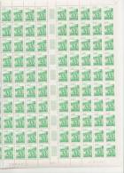 BRETAGNE - REGION FRANCAISE   ++  FEUILLE DE 100 TIMBRES A 2,40 FRANCS - Feuilles Complètes