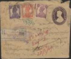 M)INDIA 1949, POSTAL STATIONARY,REGISTERED LAVEL,MULTIPLE COVER,XT,NICE STRIKE - Unused Stamps