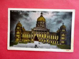 - Iowa > Des Moines   State Capitol At Night  1916 Cancel=  = Ref 664 - Des Moines