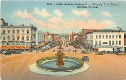 107640-Alabama, Montgomery, Dexter Avenue, Looking East, Showing State Capitol - Montgomery