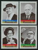 CANADA 1997 - Canadiens Célèbres, Polititiens - 4v Neufs // Mnh - Unused Stamps