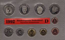 Deutschland 1992 Prägeanstalt D Stg 25€ Stempelglanz Im Kursmünzensatz Der Staatlichen Münze München Set Coin Of Germany - Mint Sets & Proof Sets