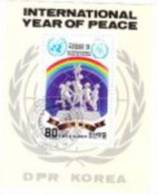 O)1986-INTERNATIONAL YEAR OF PEACE-80 DPR KOREA- MINT-CHILDS,PIGEON-SCN 2579 PERF.11 3/4 X  11 I/2,  S/S. - Corée (...-1945)