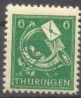 1945 Thüringen Freimarken 6 Pf Mi 95 AX Ax PF XVI / Sc 16N4 / YT 12 Gepr. / Signed Postfrisch/neuf Sans Charniere/MNH - Nuovi