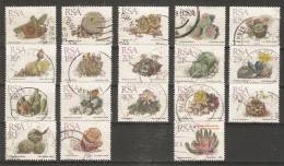 South Africa 1988-93 Succulents (o) X18 - Usados