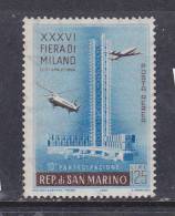 SAN MARIN N° PA 107 125L BLEU ET BRUN ROUGE FOIRE DE MILAN NEUF SANS CHARNIERE - Luftpost