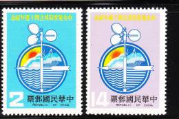 ROC China Taiwan 1981 Central Weather Bureau 40th Anniversary MNH - Neufs